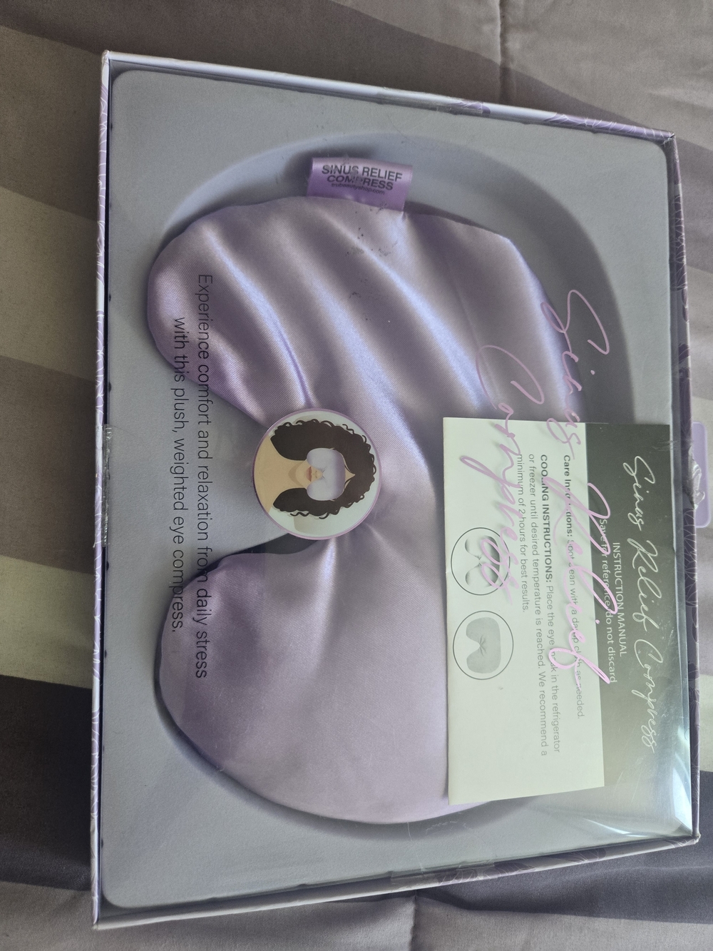 Plush Weighted Eye Mask - Lavender